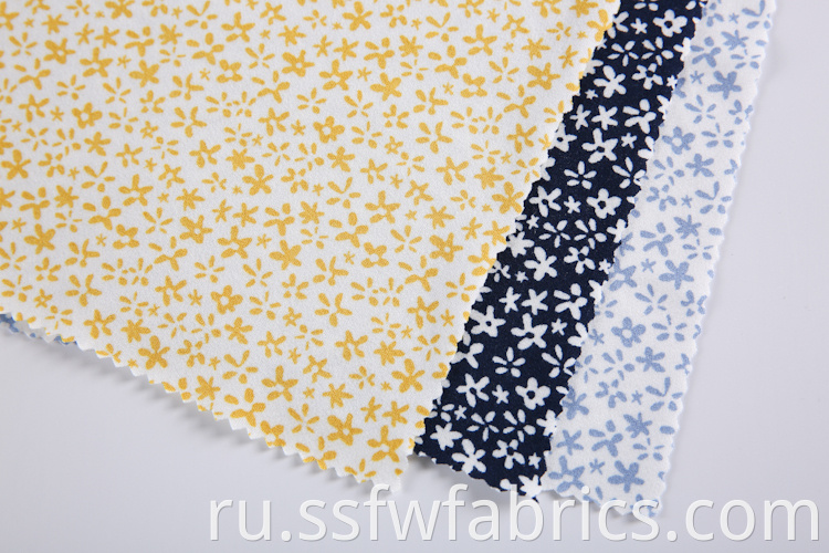 Small Flowers Pattern Fabric Custom Printing